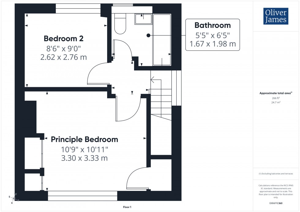 Floorplan for Jubilee Avenue, Warboys, PE28