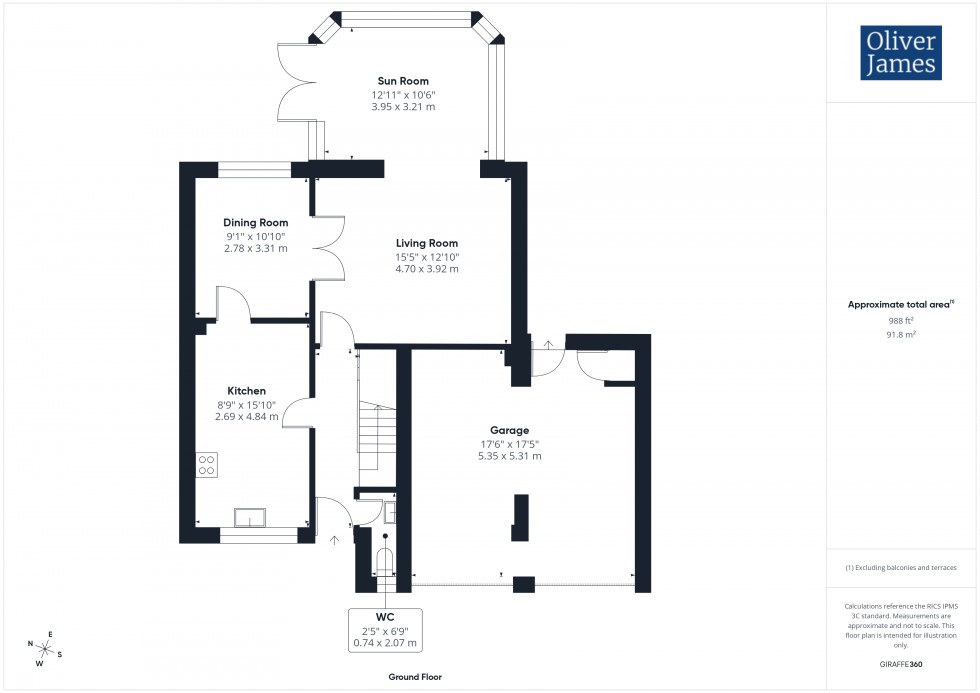 Floorplan for Lake Way, Huntingdon, PE29