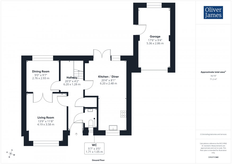 Floorplan for Hardwick Court, Holme, PE7