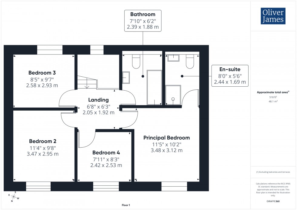 Floorplan for Hardwick Court, Holme, PE7
