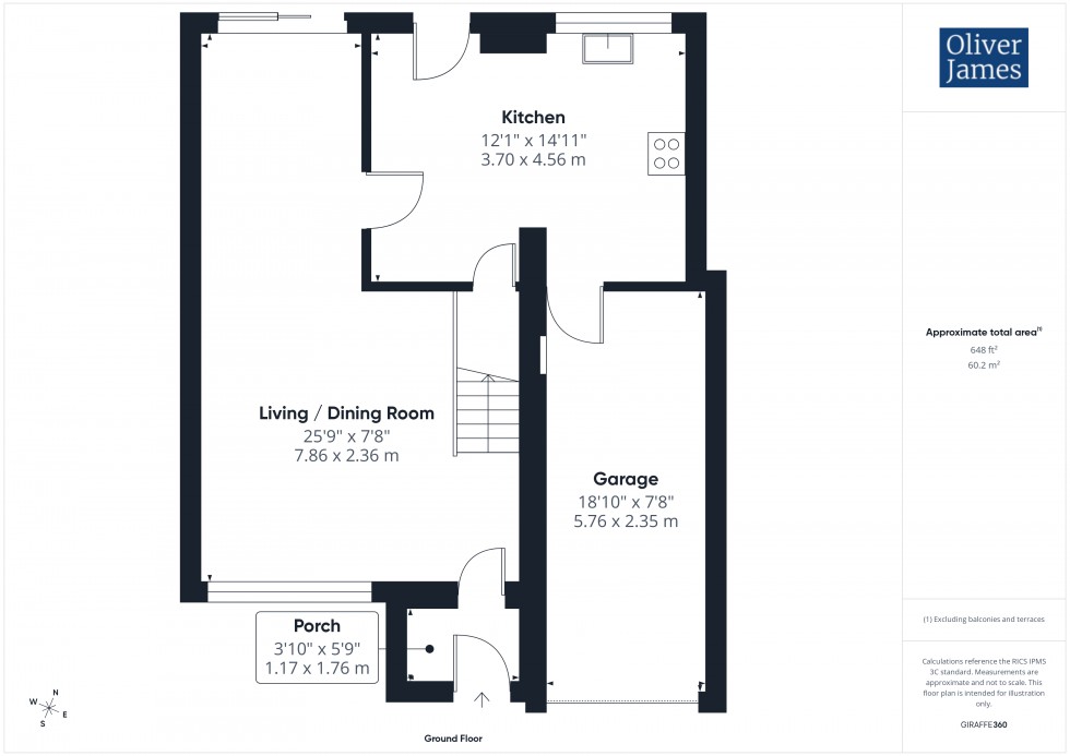 Floorplan for Ashdale Close, Sawtry, PE28