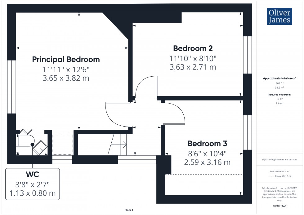 Floorplan for Alberta Crescent, Huntingdon, PE29