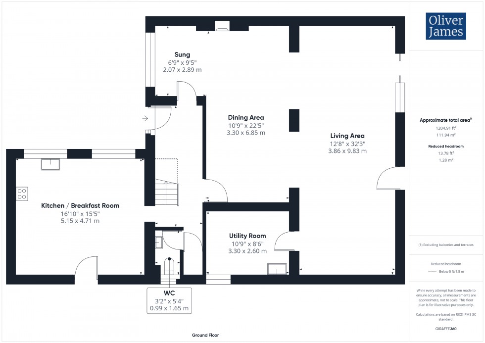 Floorplan for Fen Lane, Sawtry, PE28