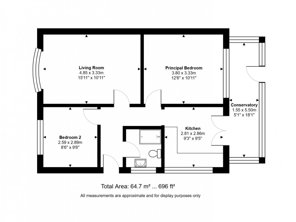 Floorplan for Whitehouse Road, Sawtry, PE28
