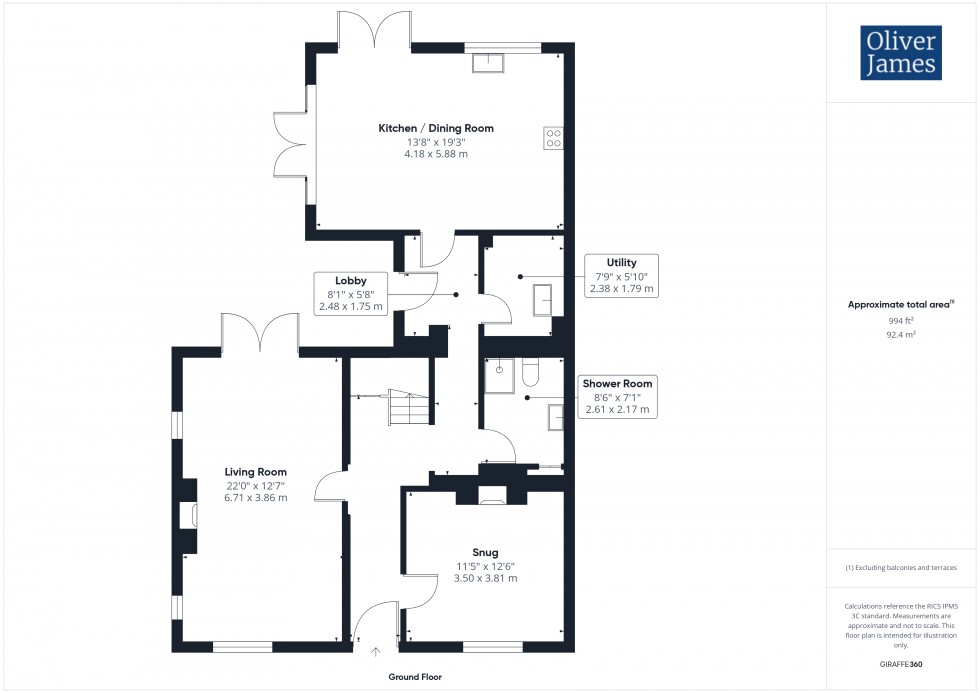 Floorplan for Chapel Lane, Houghton, PE28
