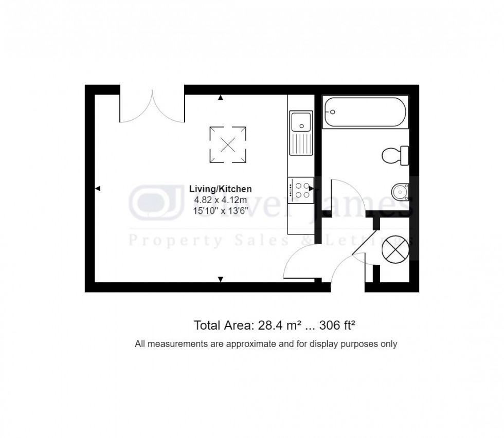 Floorplan for St. Georges Court, Huntingdon, PE29