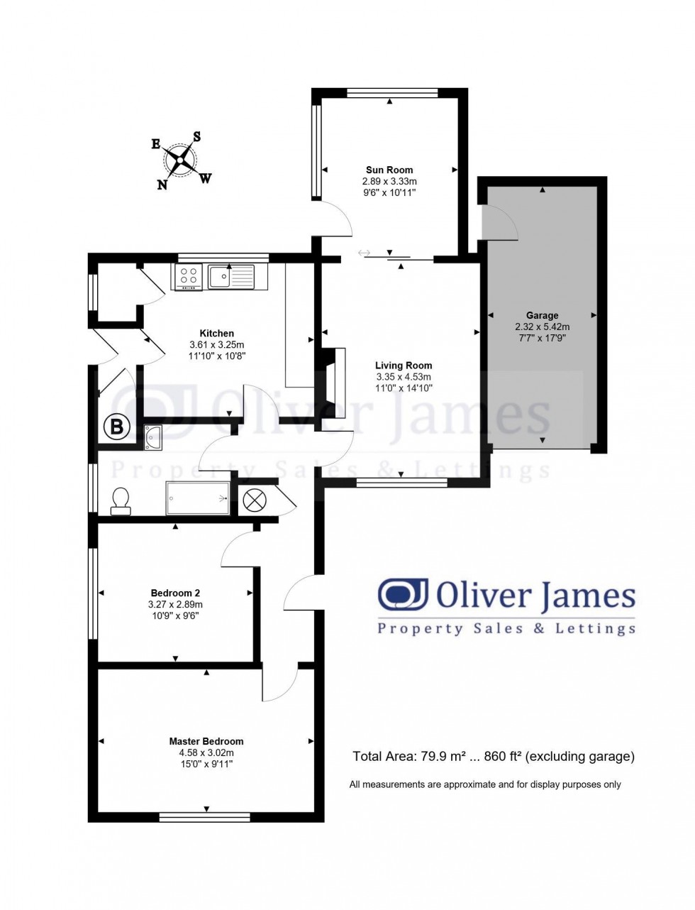 Floorplan for Arundel Road, Hartford, Huntingdon.