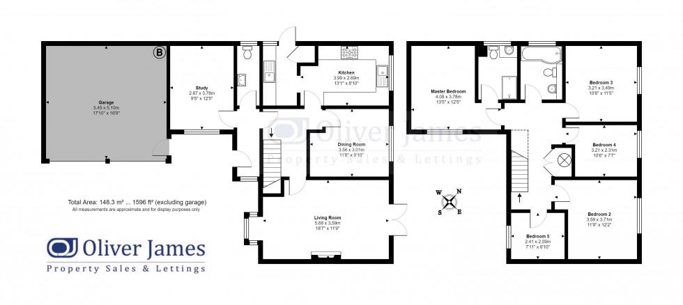 Floorplan for Owl Way, Hartford, Huntingdon.
