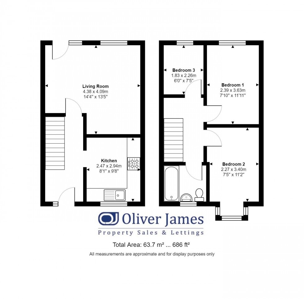 Floorplan for Flask Walk, Ramsey