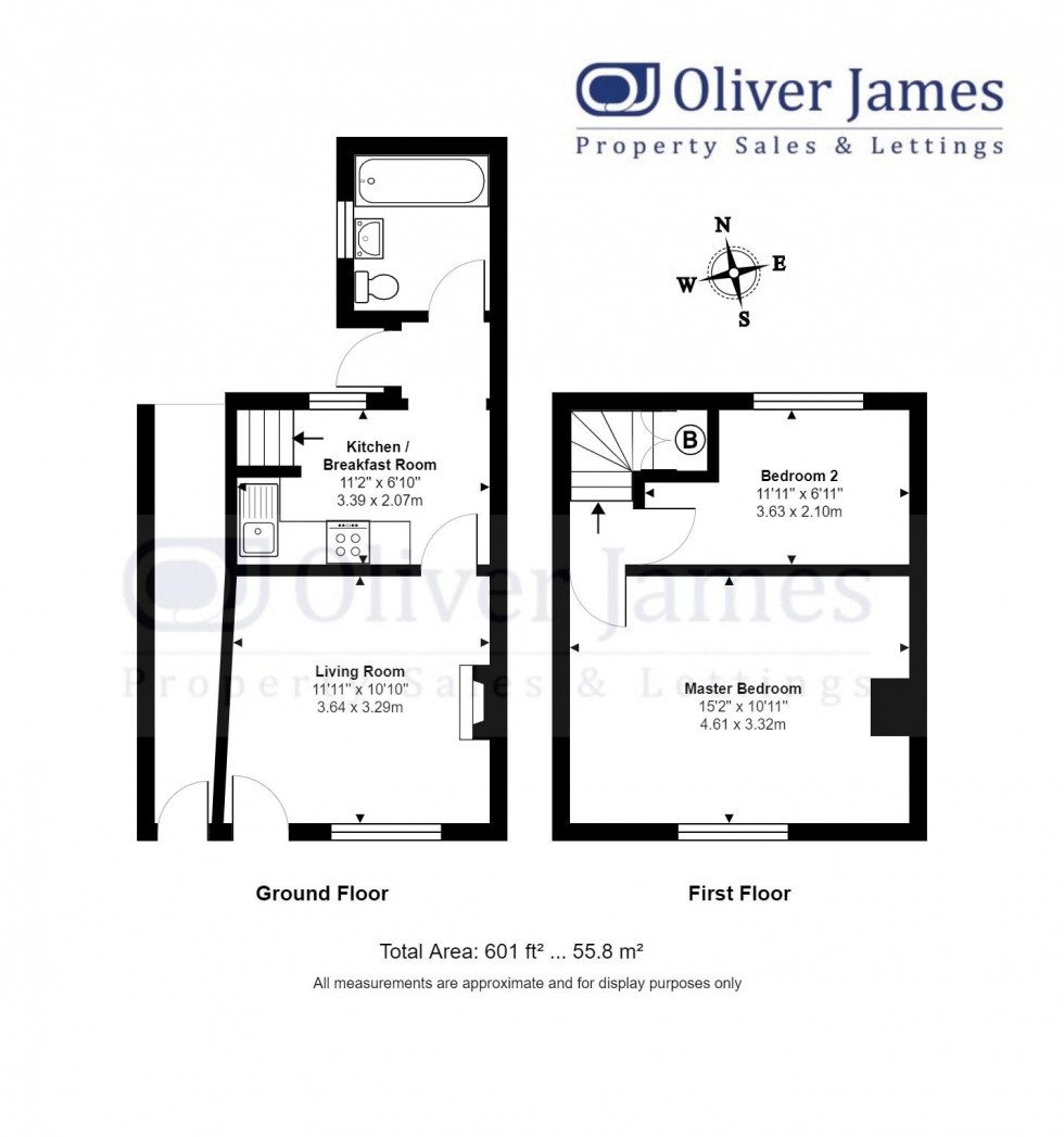 Floorplan for Cambridge Street, Godmanchester, Huntingdon.