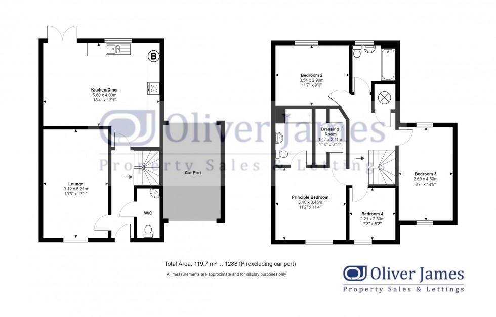 Floorplan for Rowell Way, Sawtry, Huntingdon.