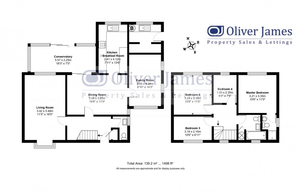 Floorplan for Bergamont Close, Godmanchester, Huntingdon.