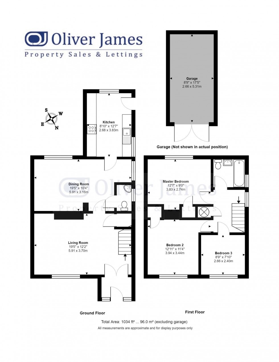 Floorplan for Pettit Road, Godmanchester, Huntingdon.