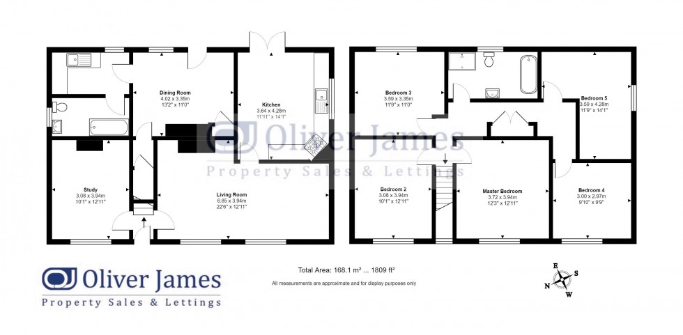 Floorplan for High Street, Upwood, Cambridgeshire.