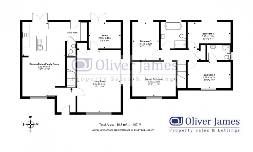 Floorplan for Station Road, Ramsey, Huntingdon.