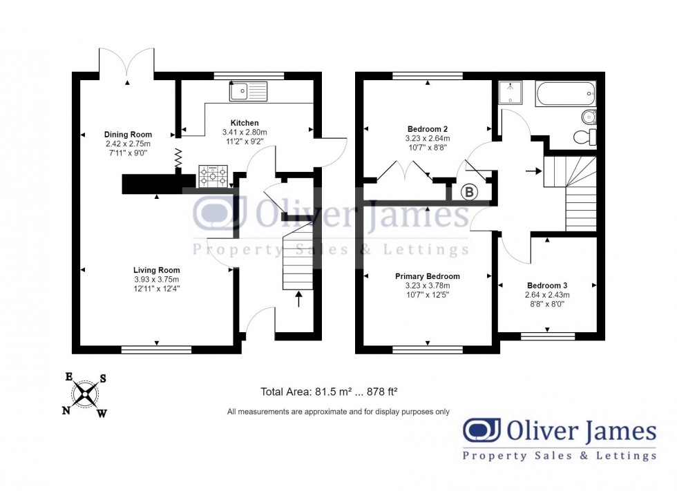 Floorplan for Newnham Close, Hartford, Huntingdon.