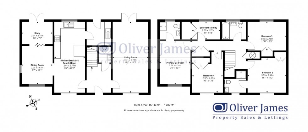 Floorplan for Godmanchester, Huntingdon, Cambridgeshire.