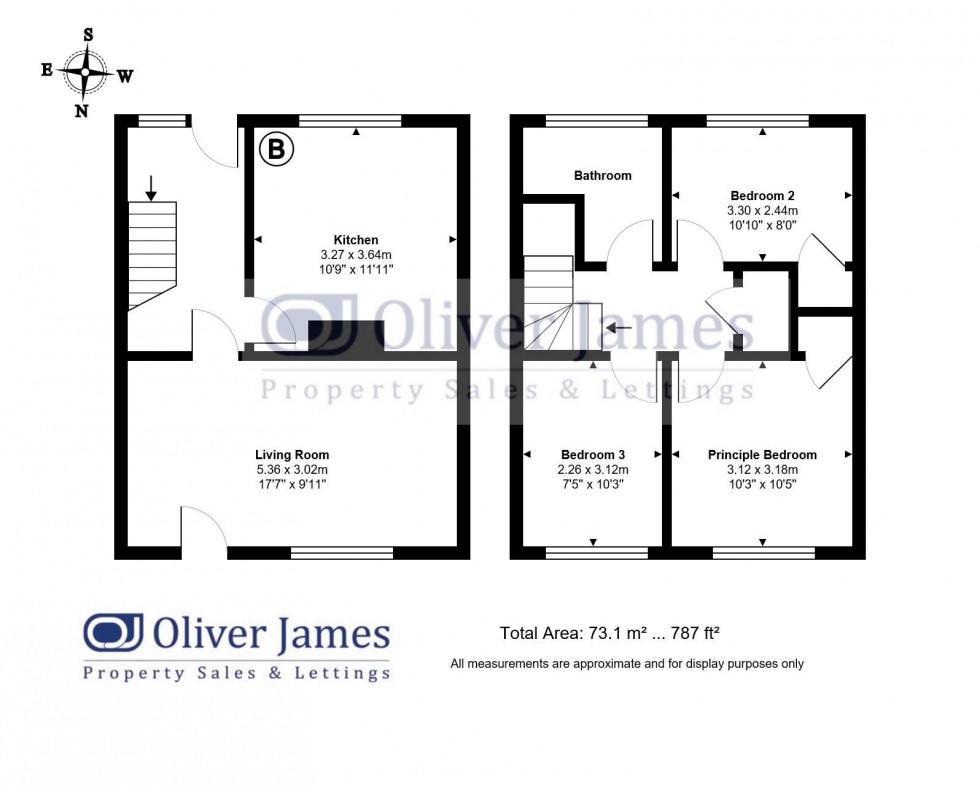 Floorplan for Falstaff Way, Huntingdon, Cambridgeshire