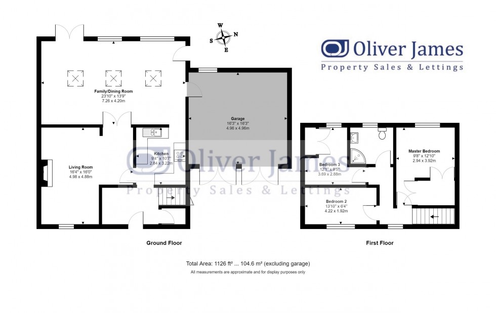 Floorplan for West Bank, Main Street, Old Weston.