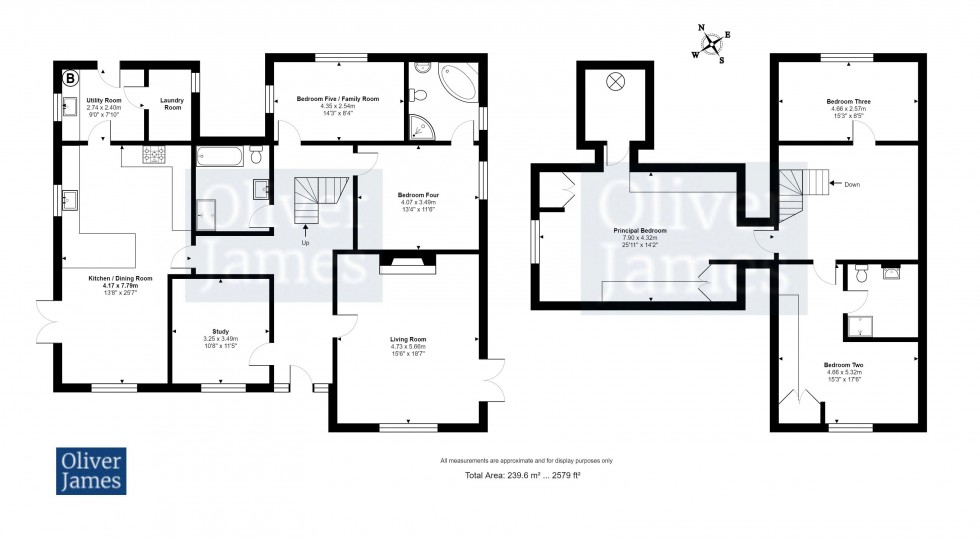 Floorplan for Middle Drove, Ramsey Heights, Cambridgeshire.