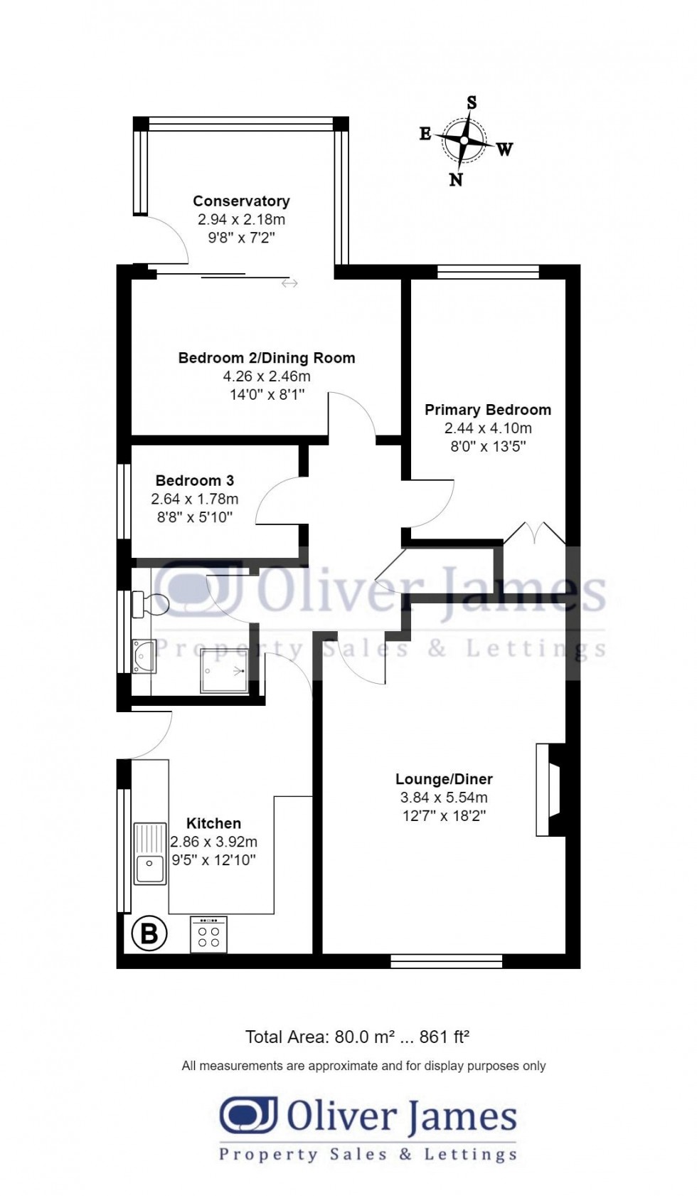Floorplan for Offord D'Arcy, St. Neots, Cambridgeshire.