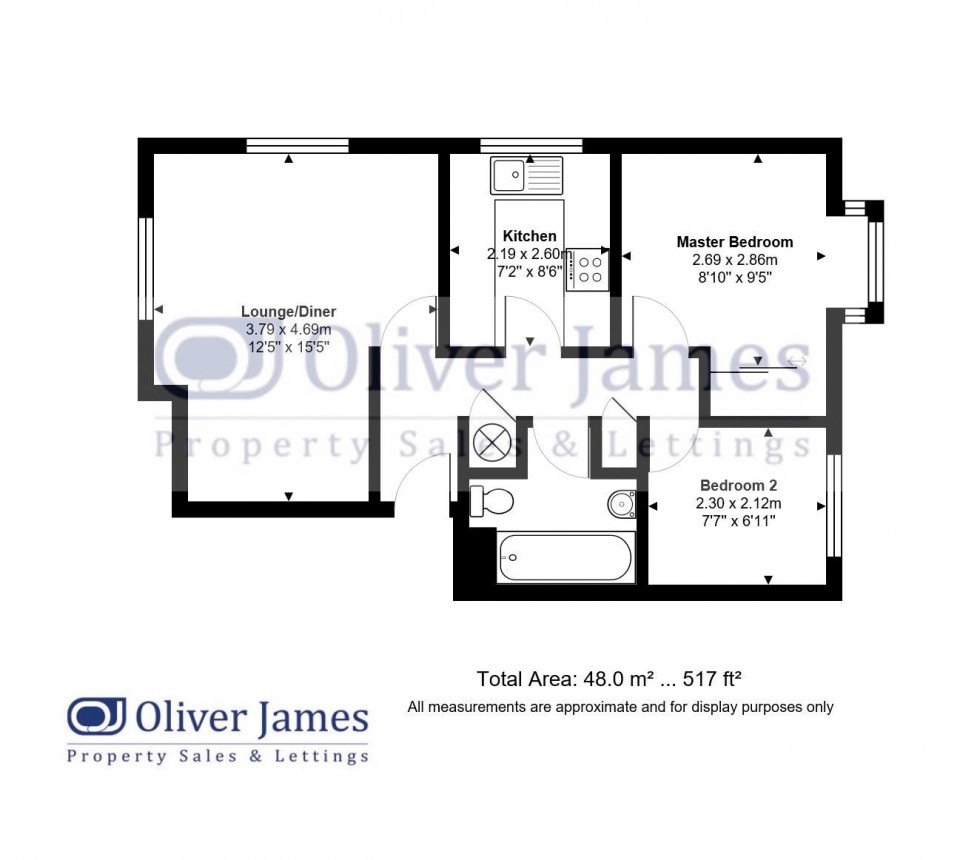 Floorplan for Ullswater, Stukeley Meadows, Huntingdon.