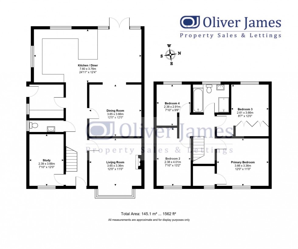 Floorplan for Wimblington Road, March.