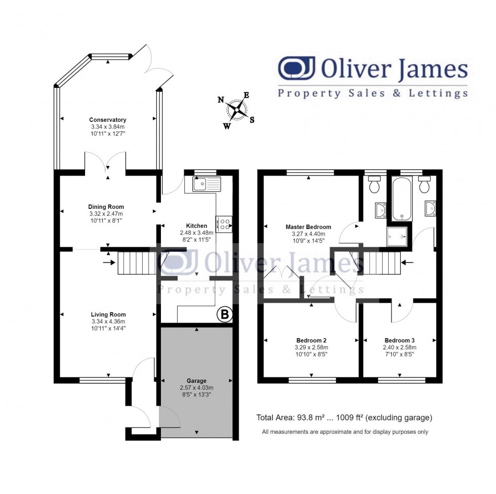 Floorplan for Buckingham Way, Sawtry, Huntingdon.