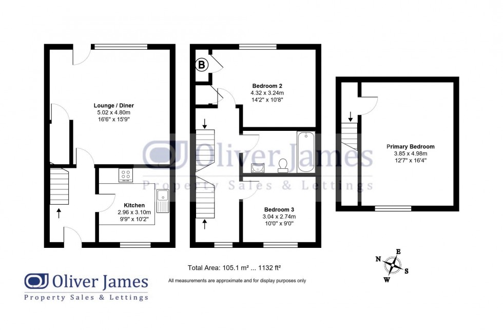 Floorplan for High Street, Chatteris, Cambridgeshire.