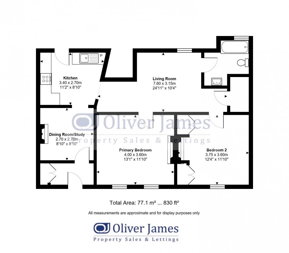 Floorplan for Old Court Hall, Godmanchester, Huntingdon