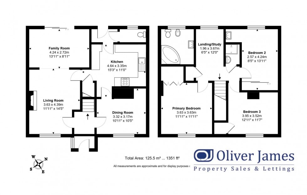 Floorplan for Manor Close, Wyton & Houghton, Cambridgeshire.