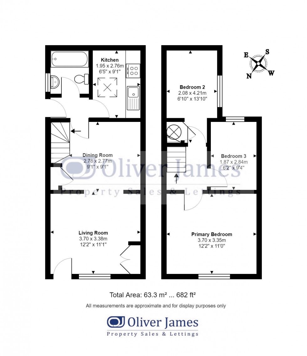 Floorplan for Sayer Street, Huntingdon