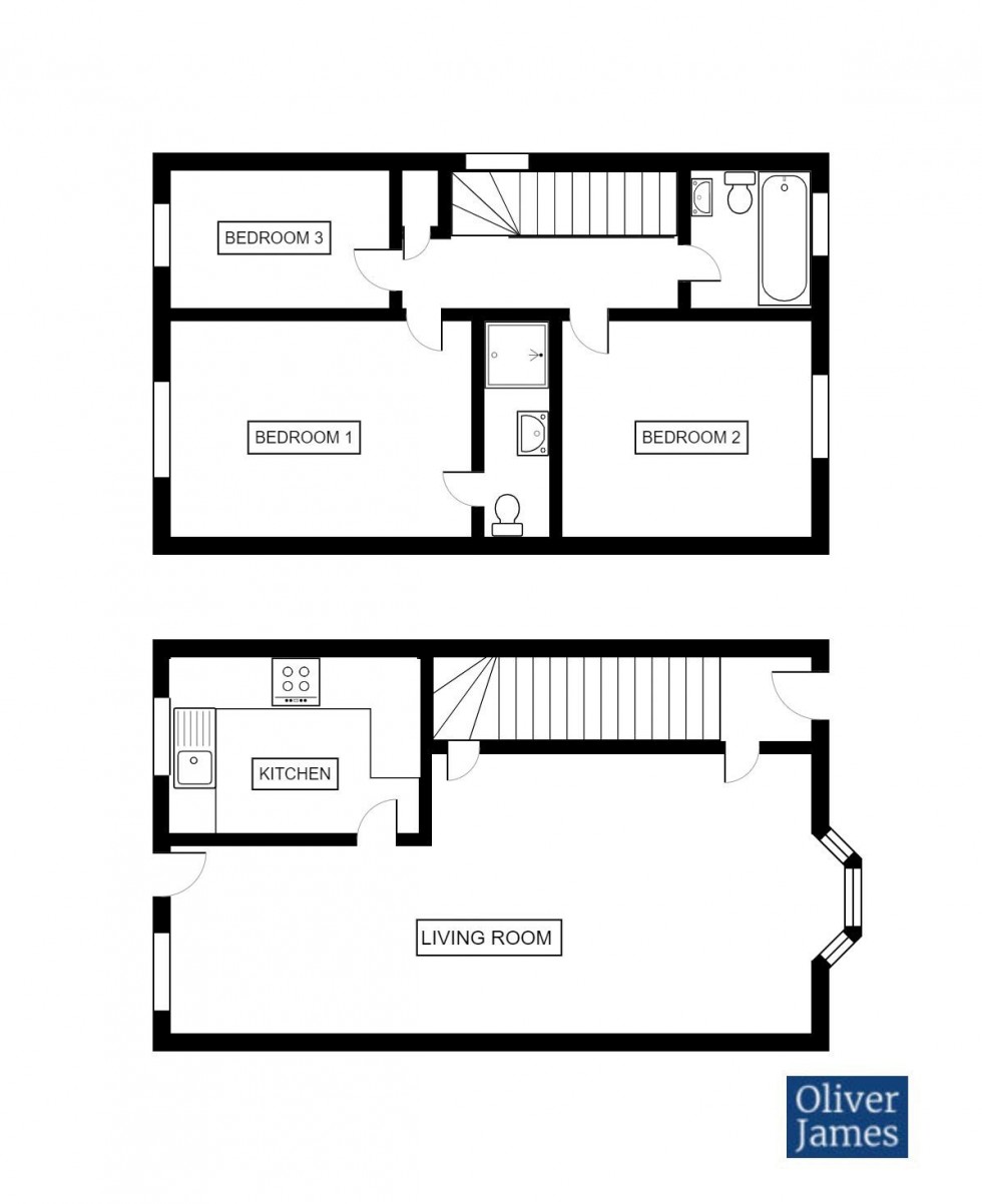 Floorplan for Sparrowhawk Way, Huntingdon