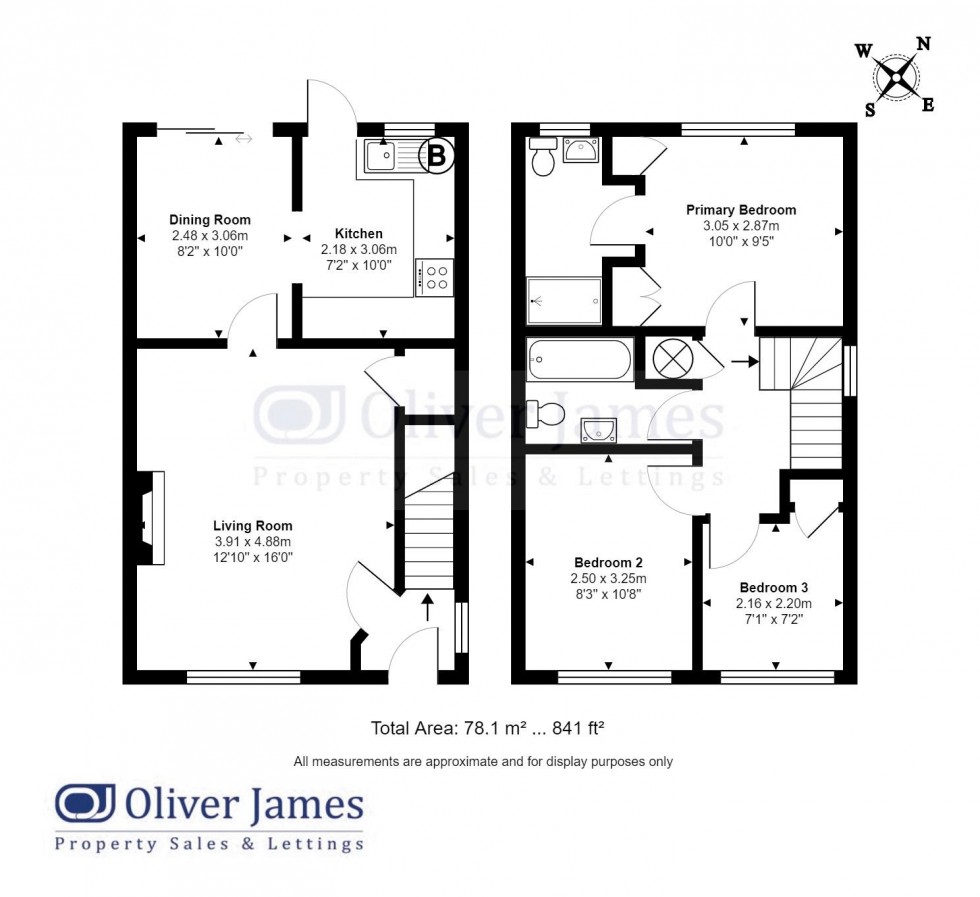 Floorplan for Lindeth Close, Stukeley Meadows, Huntingdon