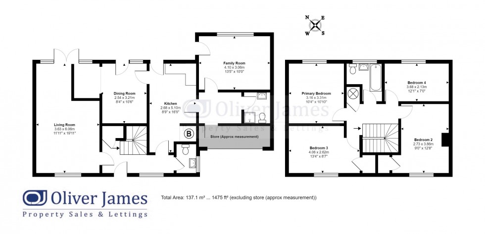 Floorplan for Great North Road, Alconbury, Huntingdon.