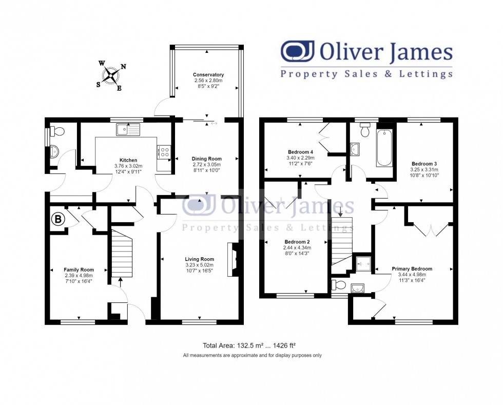 Floorplan for Sparrowhawk Way, Hartford, Huntingdon.