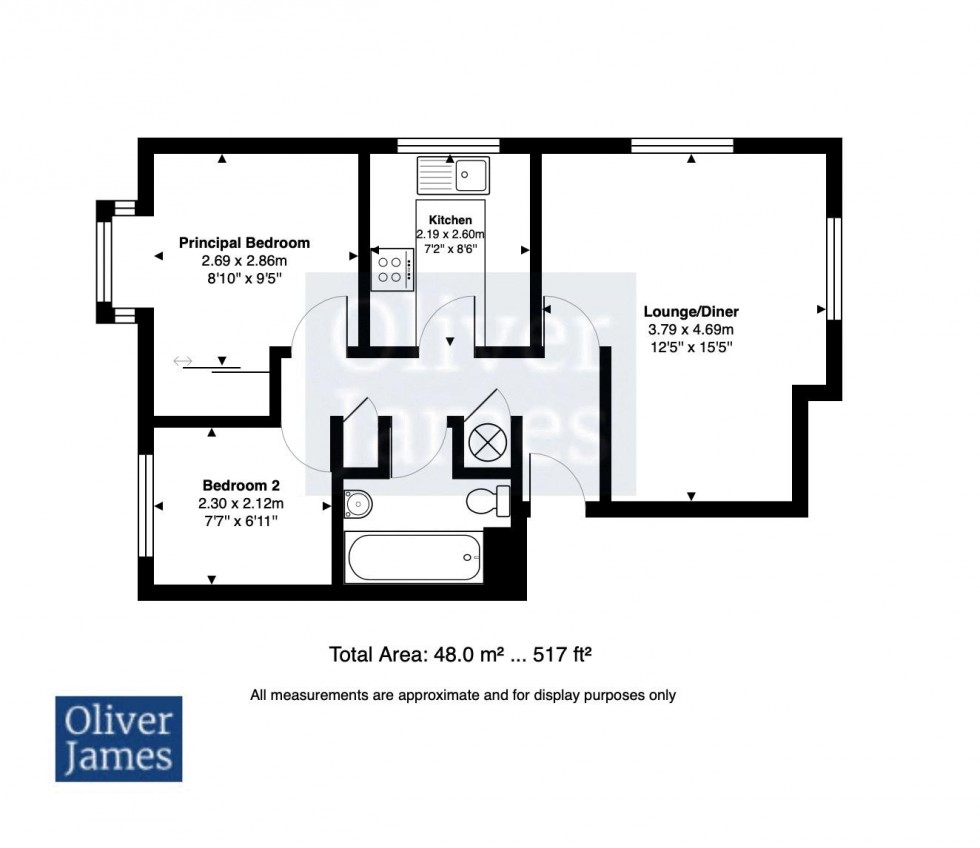 Floorplan for Ullswater, Stukeley Meadows, Huntingdon
