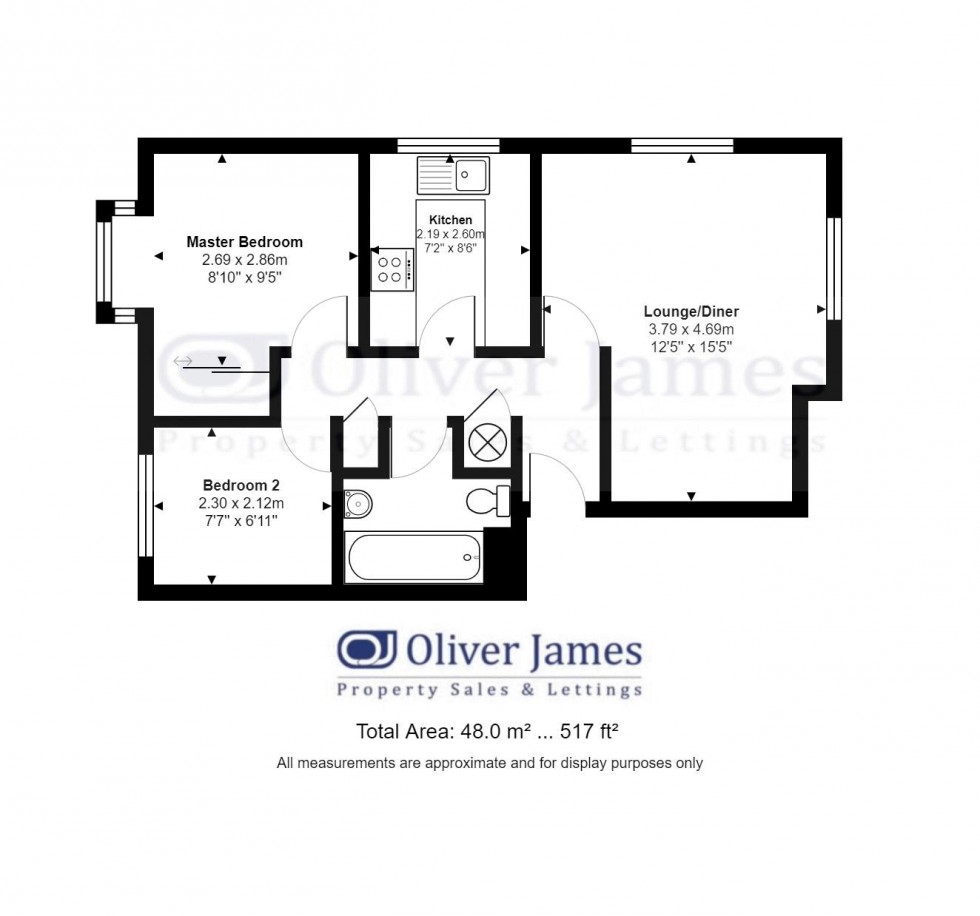 Floorplan for Ullswater, Stukeley Meadows, Huntingdon.