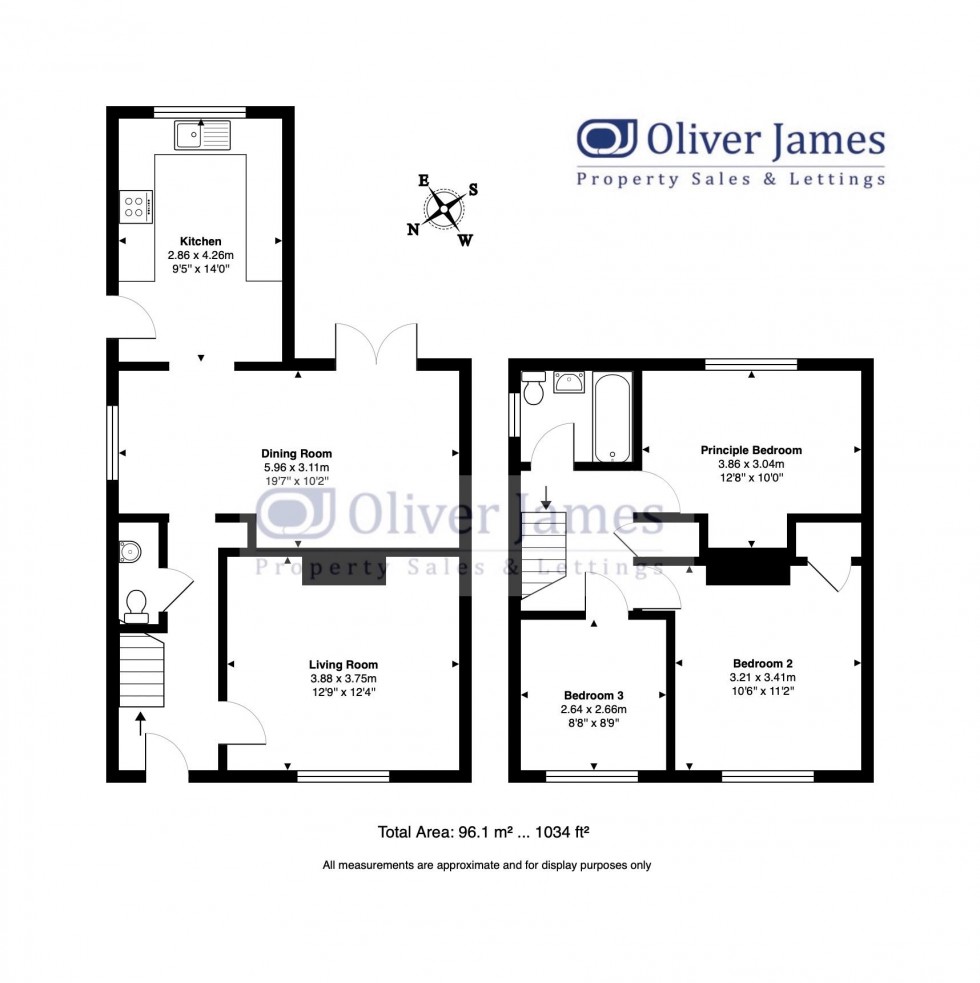 Floorplan for Pettit Road, Godmanchester, Huntingdon.