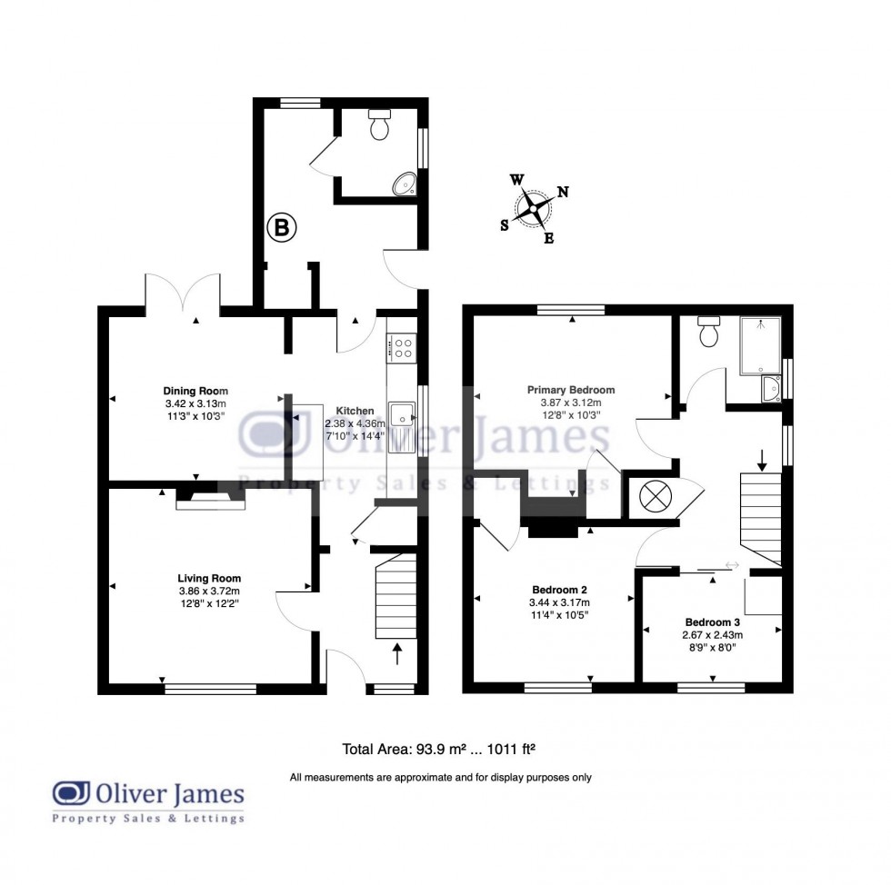 Floorplan for Kisby Avenue, Godmanchester, Huntingdon