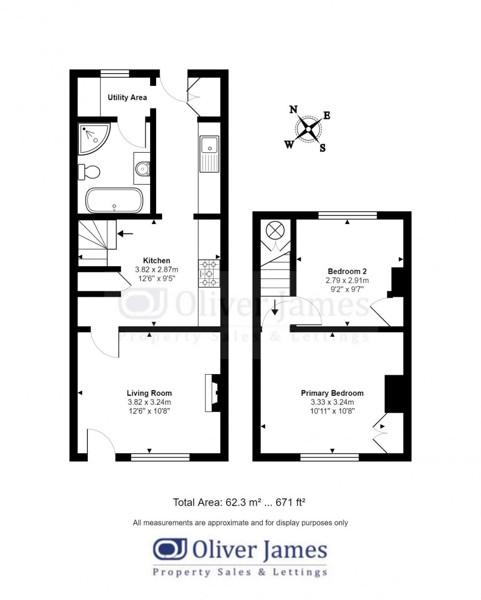 Floorplan for Hamerton Road, Alconbury Weston, Huntingdon