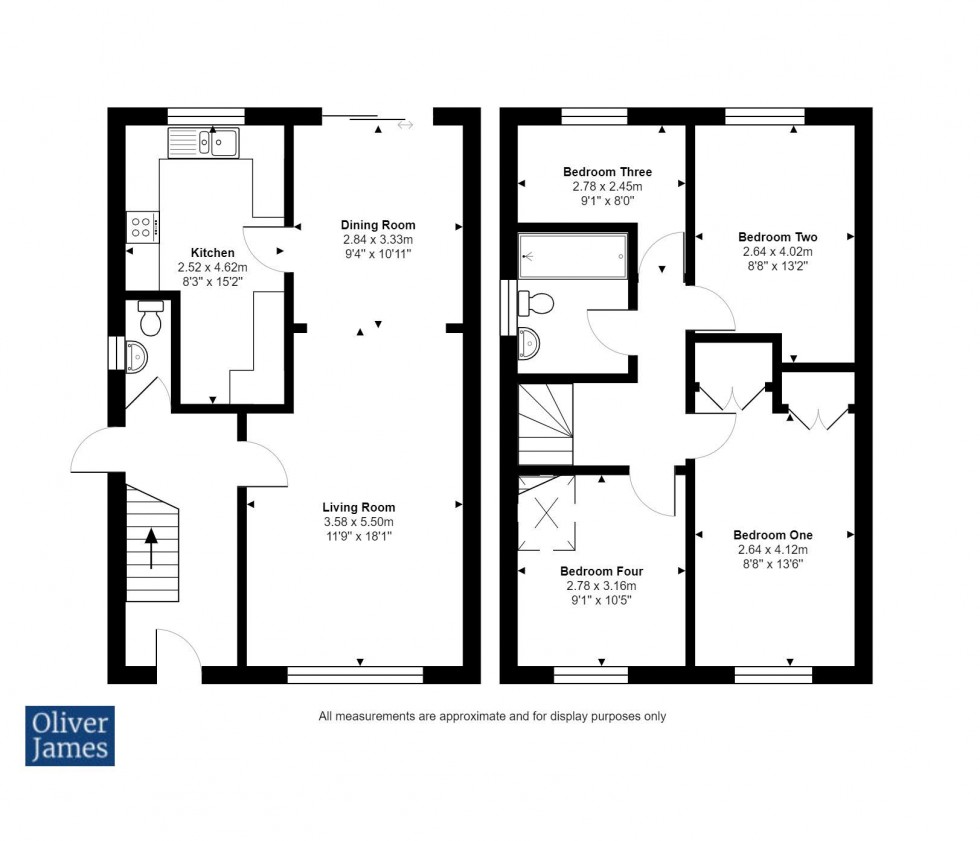 Floorplan for Green End Road, Sawtry, Huntingdon