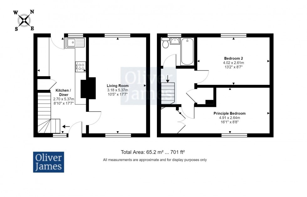 Floorplan for Spring Close, Huntingdon.