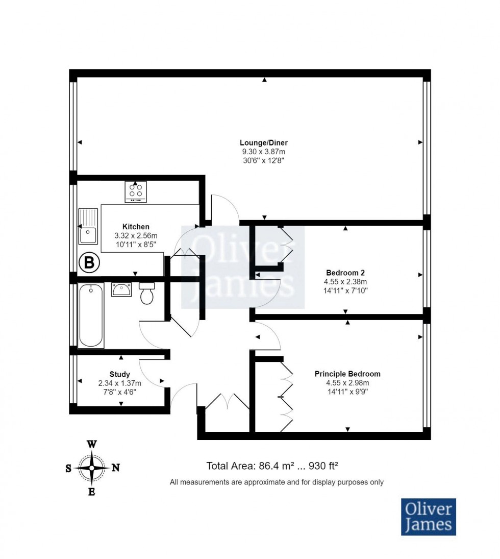 Floorplan for Gilmerton Court, Trumpington, Cambridge