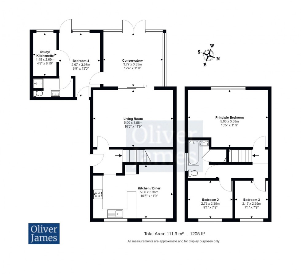 Floorplan for Manor Lane, Alconbury, Huntingdon.