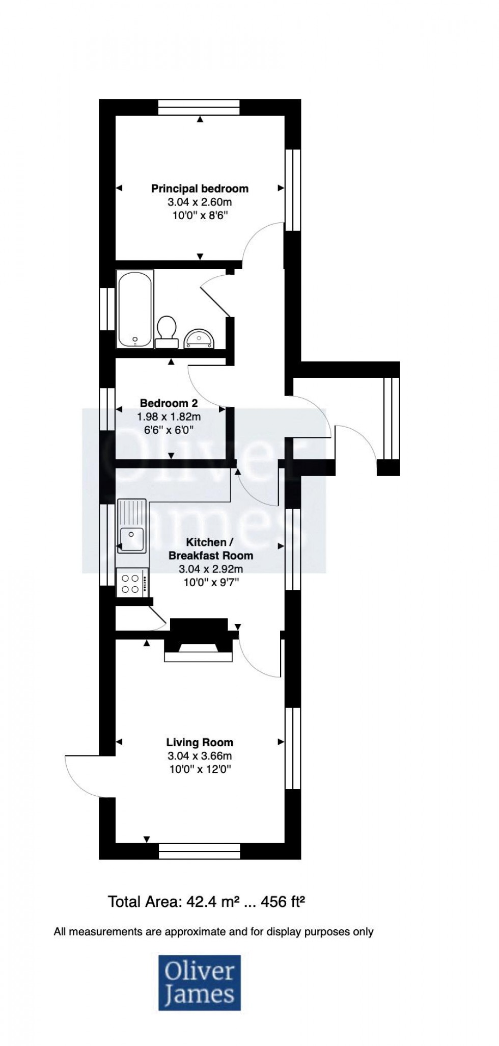 Floorplan for Willow Way, St. Ives, Cambridgeshire.