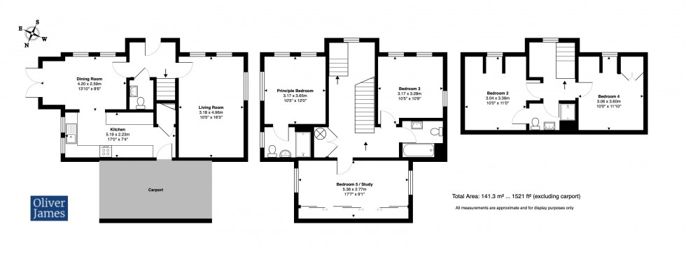 Floorplan for Foren Crescent, Godmanchester, Huntingdon