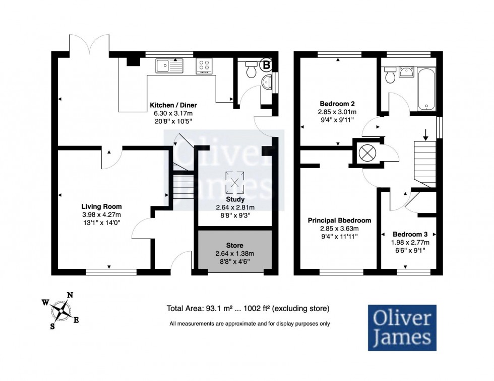 Floorplan for Thirlmere, Stukeley Meadows, Huntingdon.