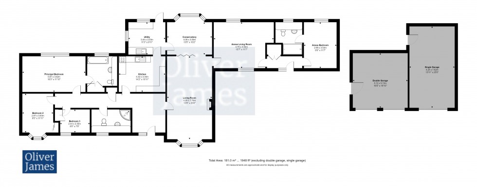 Floorplan for Parsons Drive, Ellington, Cambridgeshire.