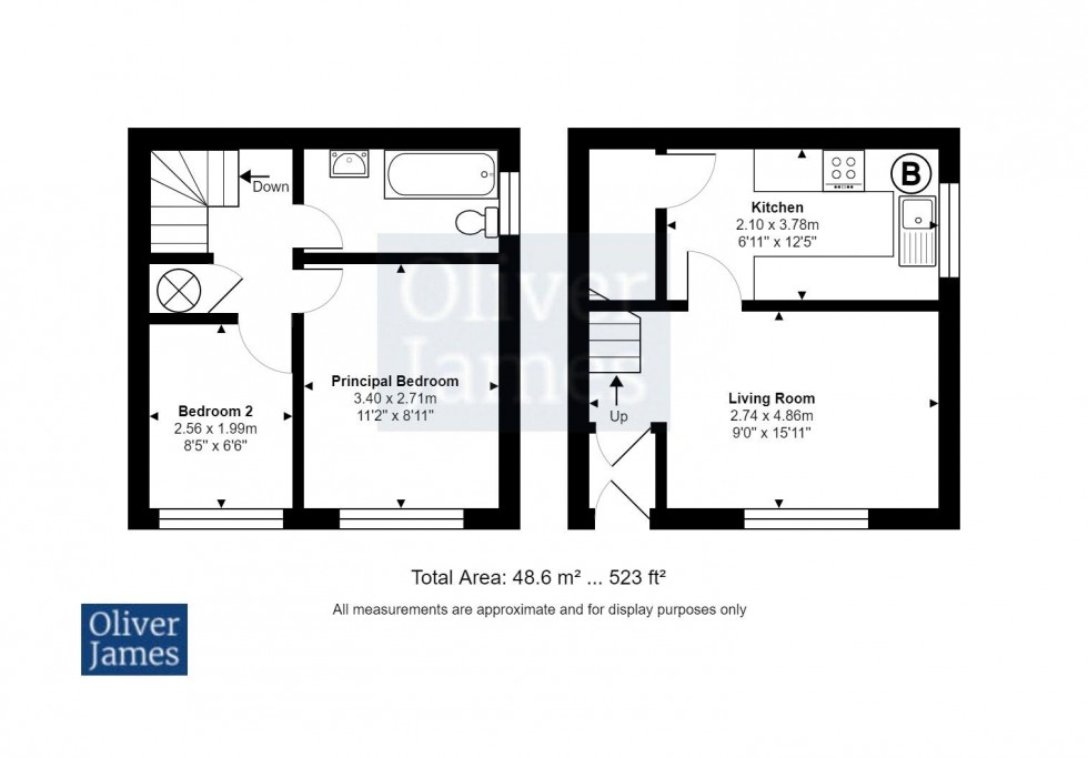 Floorplan for Stanch Hill Road, Sawtry, Huntingdon.